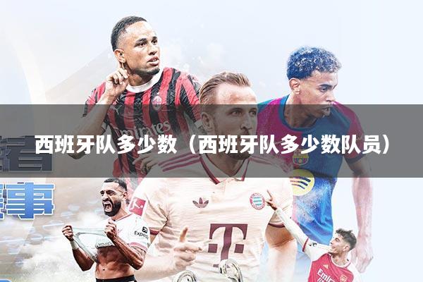 西班牙队多少数(西班牙队多少数队员)